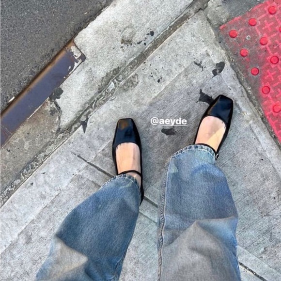 aeyde uma mary jane genuine leather ballet flats - Picture 8 of 8